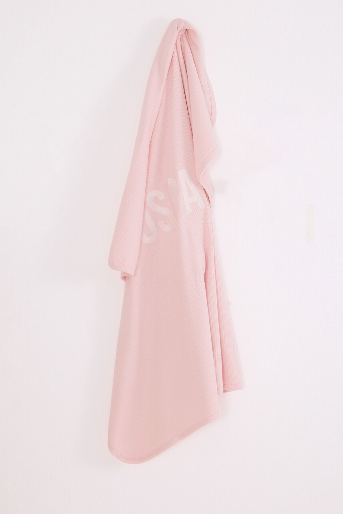 U.S. Polo Assn - U.S. Polo Assn Bebek Kız Bebek Pembe Battaniye