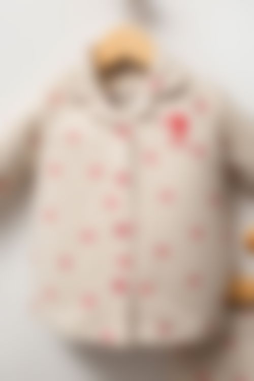 U.S. Polo Assn - U.S. Polo Assn Kız Bebek Ekru Bebek Takım