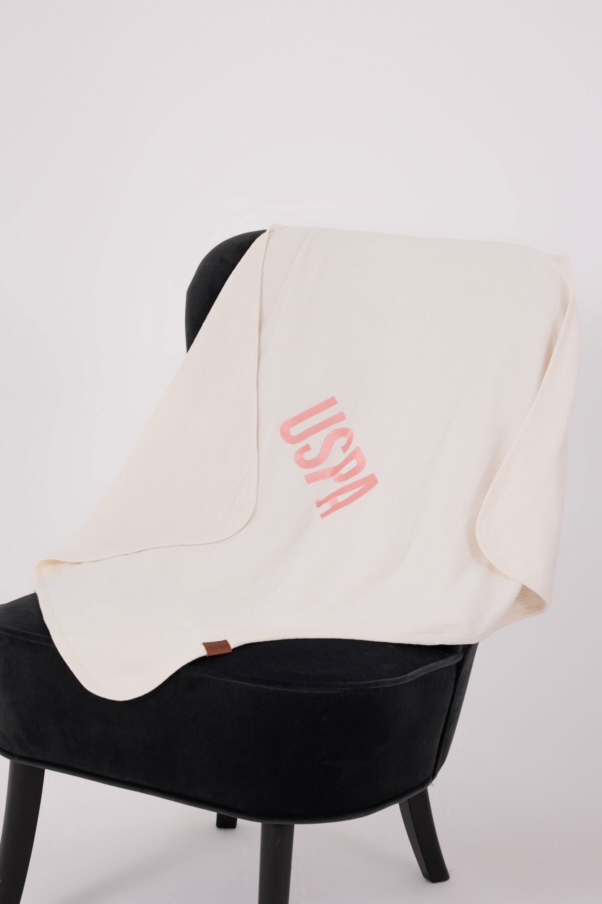 U.S. Polo Assn - U.S. Polo Assn Bebek Kız Bebek Beyaz Battaniye (1)