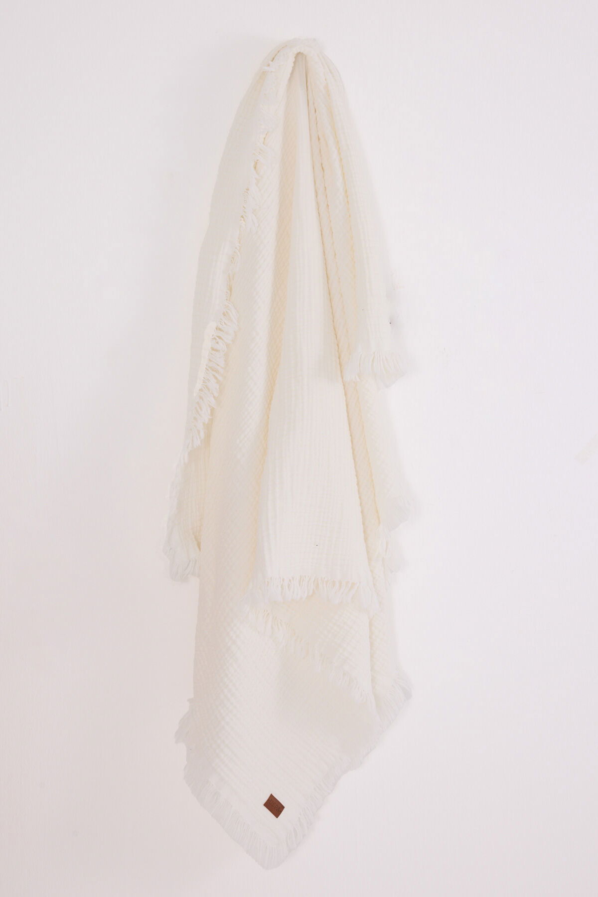 U.S. Polo Assn - U.S. Polo Assn Kız Bebek Beyaz Battaniye