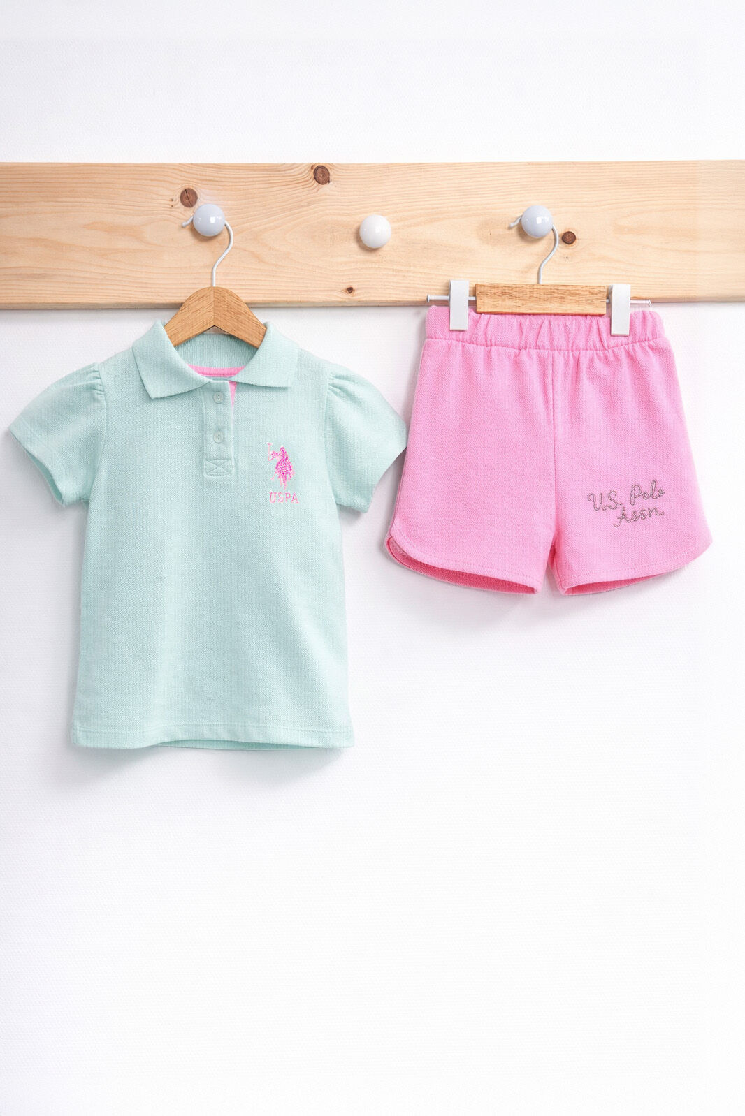 U.S. Polo Assn - U.S. Polo Assn Kız Bebek Yeşil Takım (1)