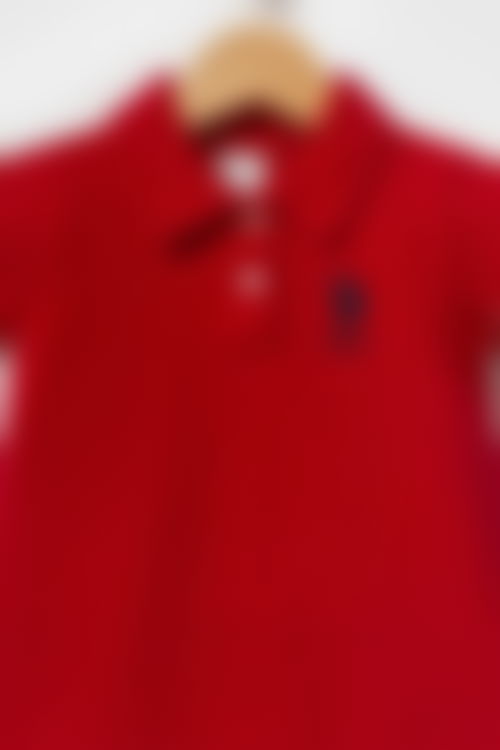 U.S. Polo Assn - U.S Polo Assn Kız Bebek Kırmızı Elbise