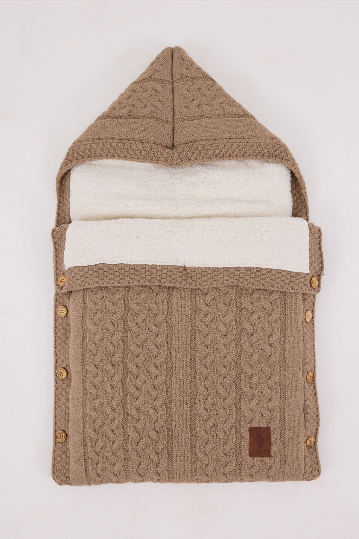 U.S. Polo Assn - U.S. Polo Assn Bebek Kız Kahverengi Kundak