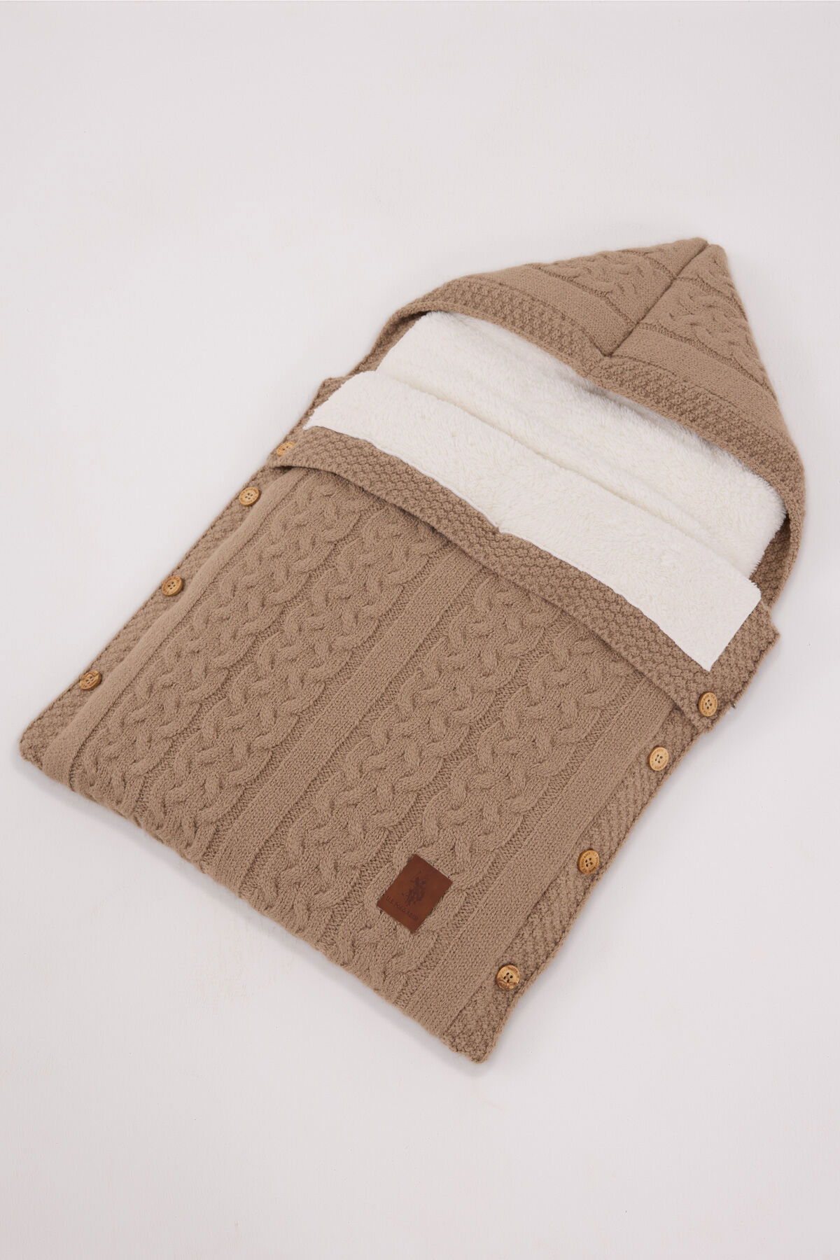 U.S. Polo Assn - U.S. Polo Assn Bebek Kız Kahverengi Kundak (1)