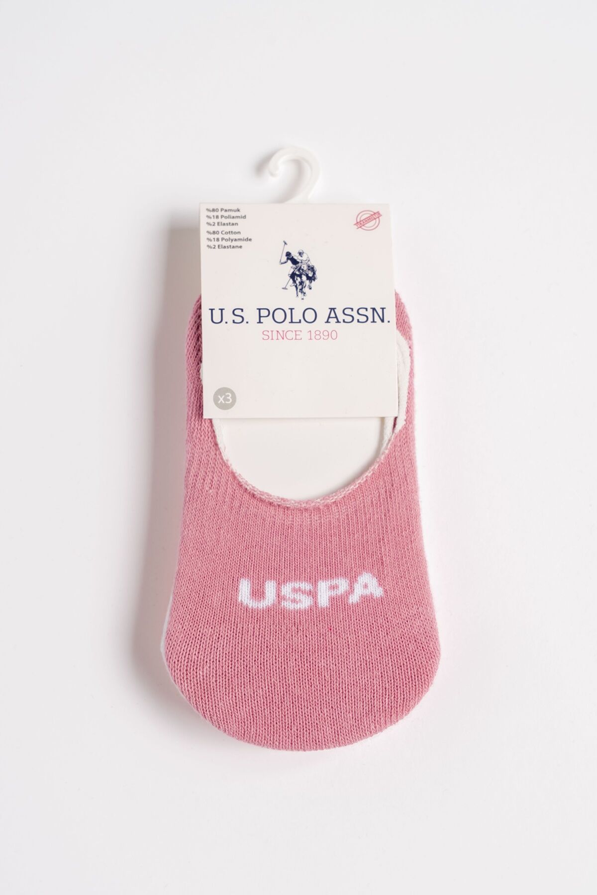 U.S. Polo Assn Bebek - U.S Polo Assn Kız Bebek 3'Lü Çorap (1)
