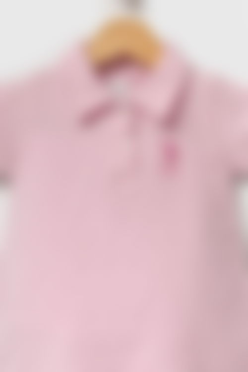 U.S. Polo Assn - U.S.POLO ASSN.KIZ BEBEK ELBİSE Toz Pembe 