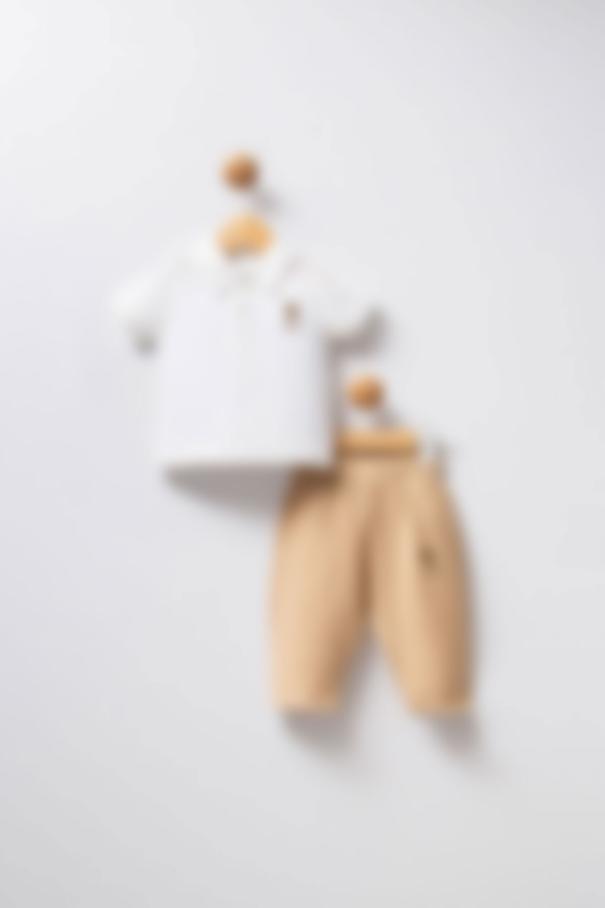 U.S. Polo Assn - U.S. Polo Assn. Erkek Bebek Krem Bebek Takım