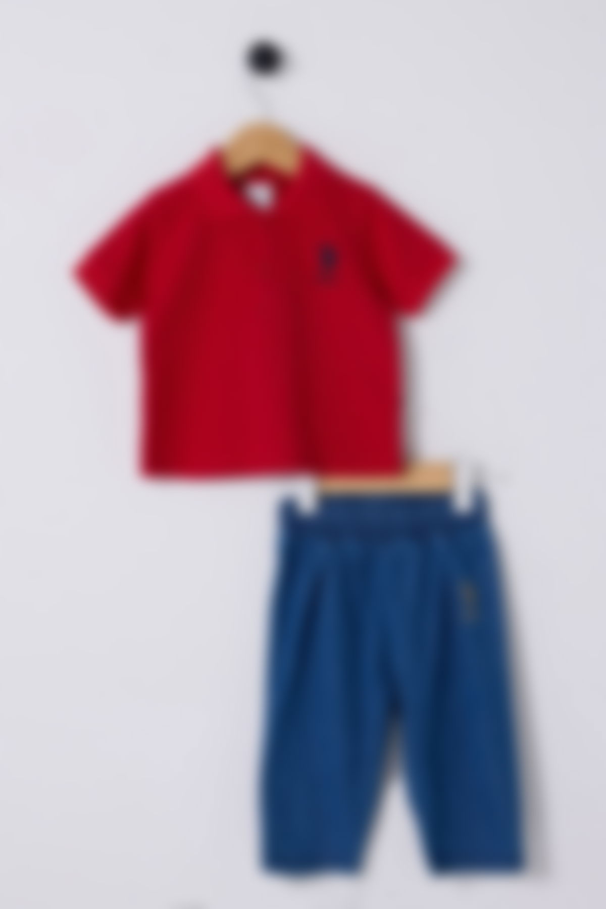 U.S. Polo Assn - U.S. Polo Assn. Erkek Bebek Kırmızı Bebek Takım