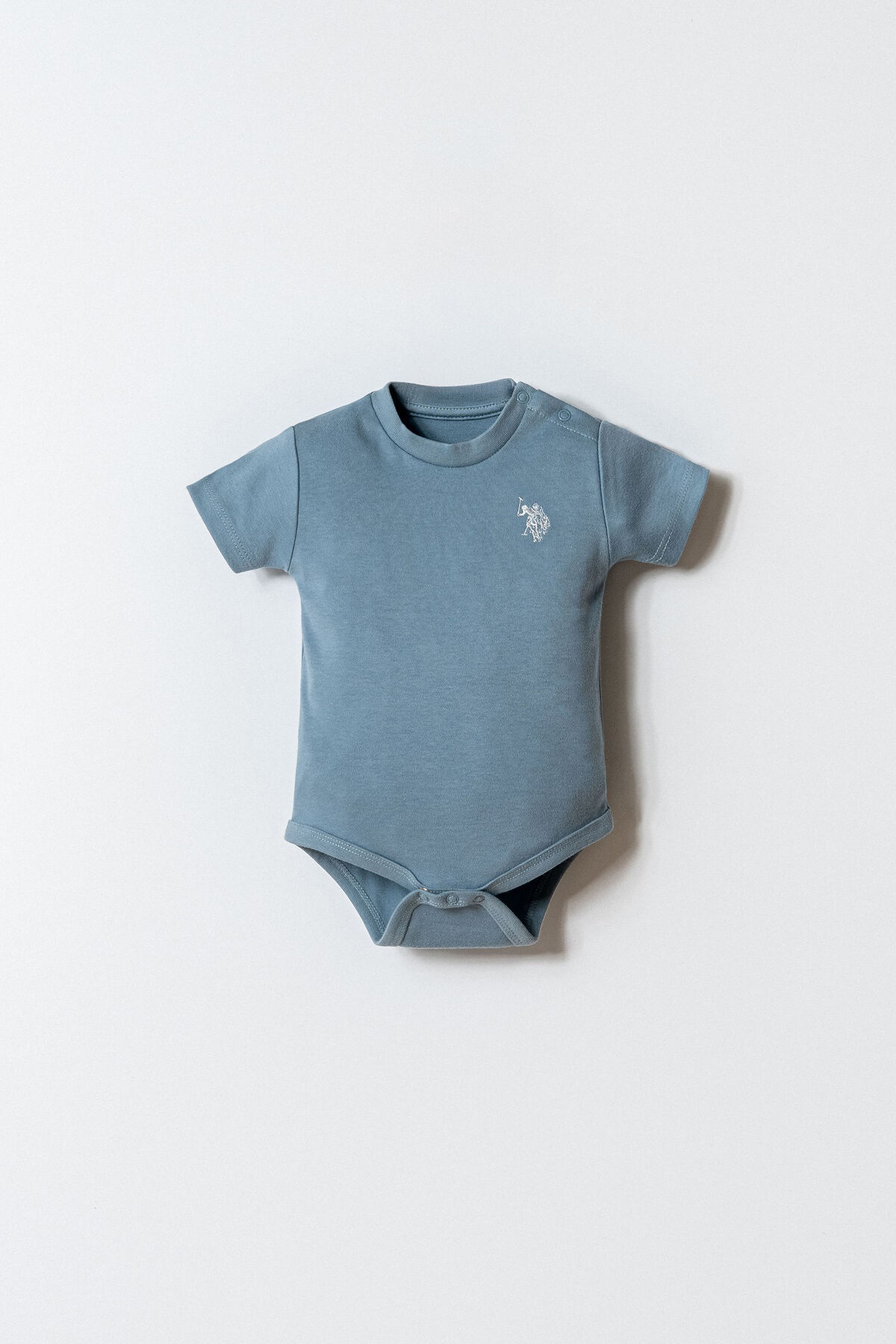 U.S. Polo Assn - U.S. Polo Assn. Erkek Bebek Beyaz Badi Zıbın (1)