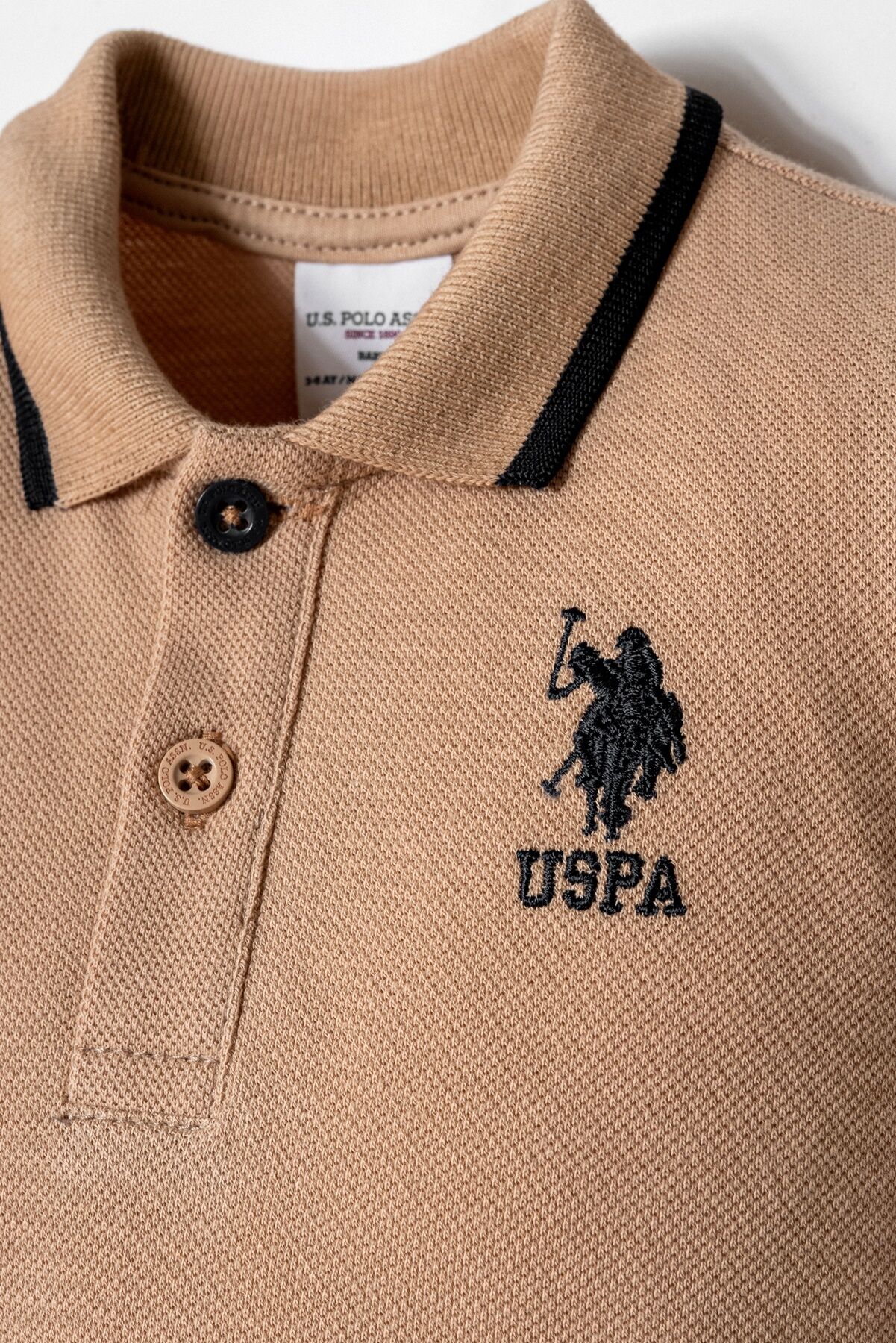 U.S. Polo Assn - U.S. Polo Assn. Erkek Bebek Kahverengi Tulum (1)