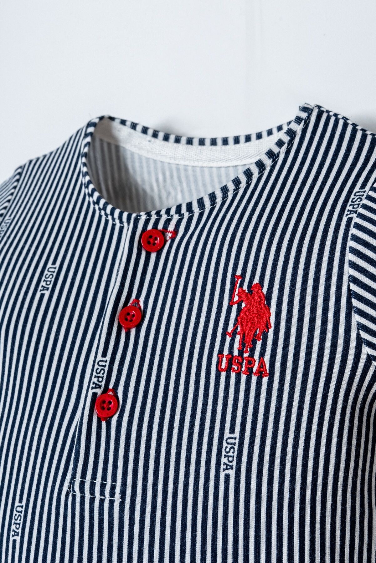 U.S. Polo Assn - U.S. Polo Assn. Erkek Bebek Kırmızı Tulum (1)