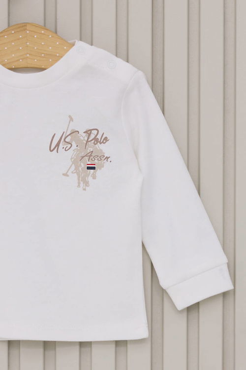 U.S. Polo Assn Erkek Bebek Krem Bebek Takım