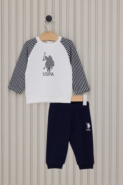 U.S. Polo Assn Erkek Bebek Beyaz Bebek Takım