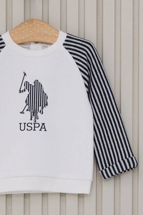 U.S. Polo Assn Erkek Bebek Beyaz Bebek Takım