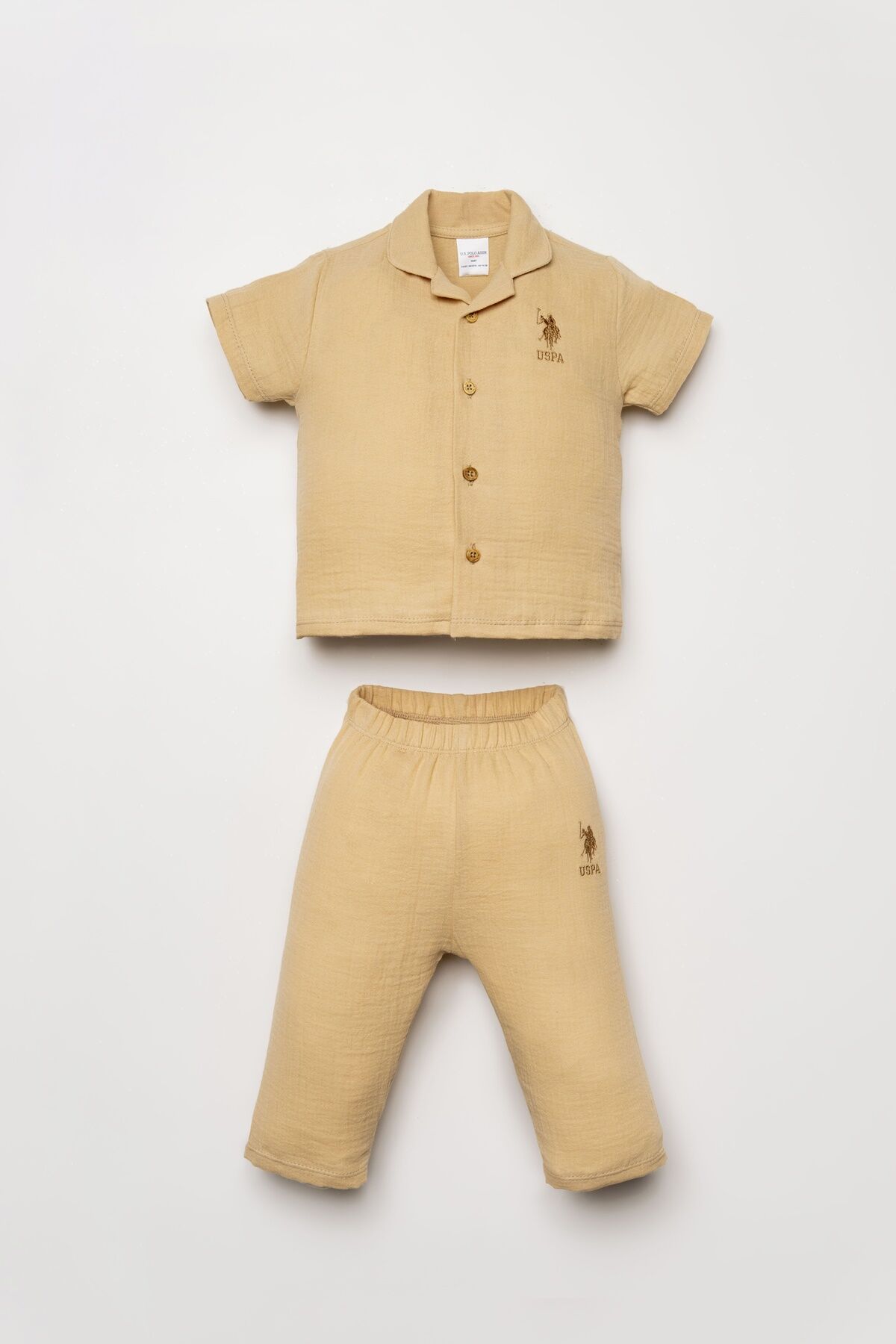 U.S. Polo Assn Bebek - U.S Polo Assn. Erkek Bebek Krem Takım