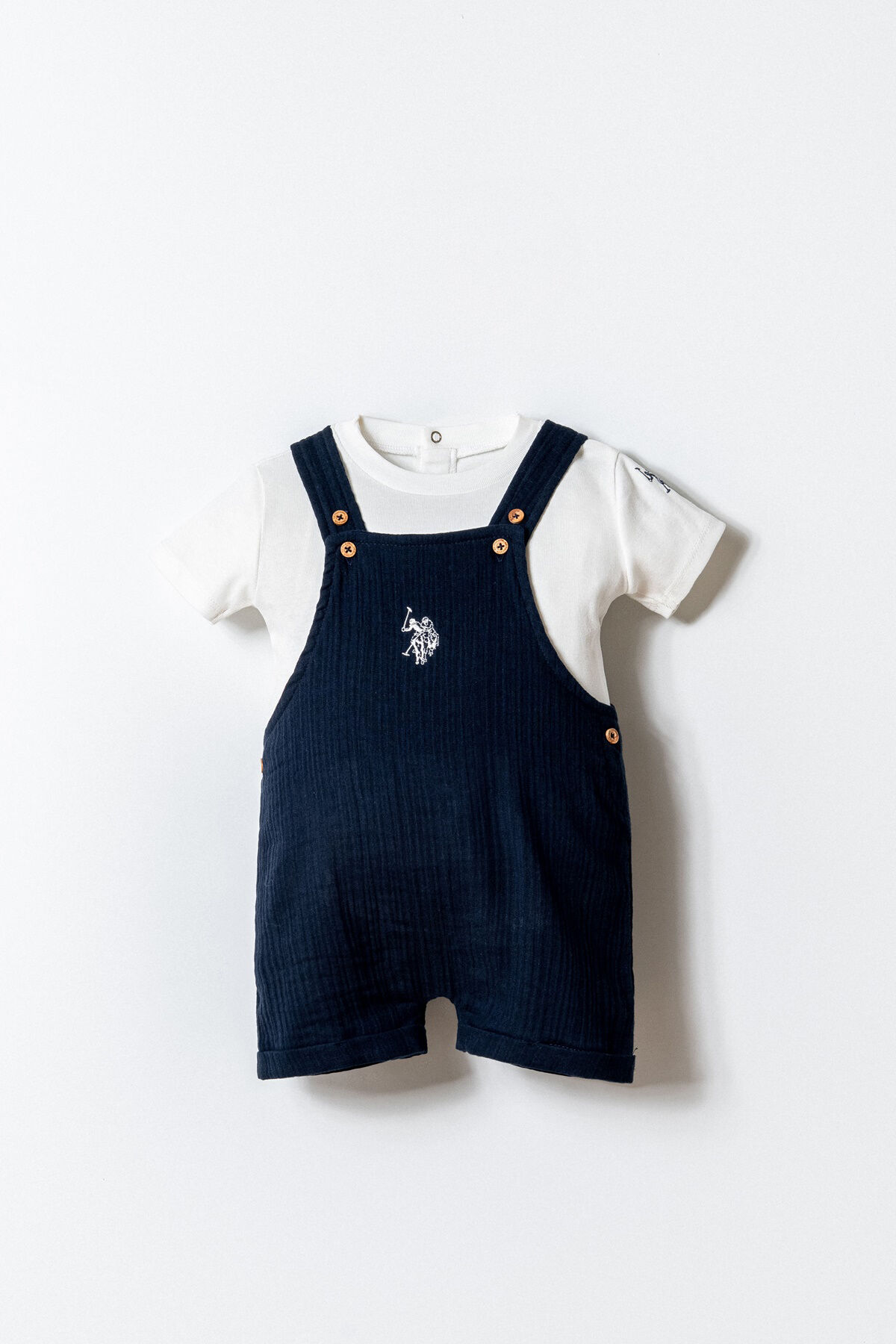 U.S. Polo Assn - U.S. Polo Assn. Erkek Bebek Lacivert Şort Takım