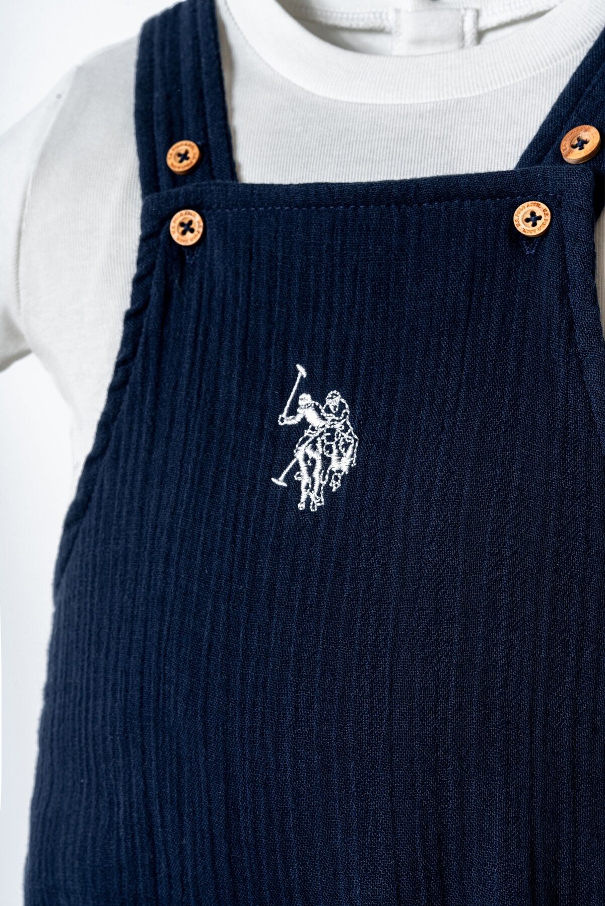 U.S. Polo Assn - U.S. Polo Assn. Erkek Bebek Lacivert Şort Takım (1)