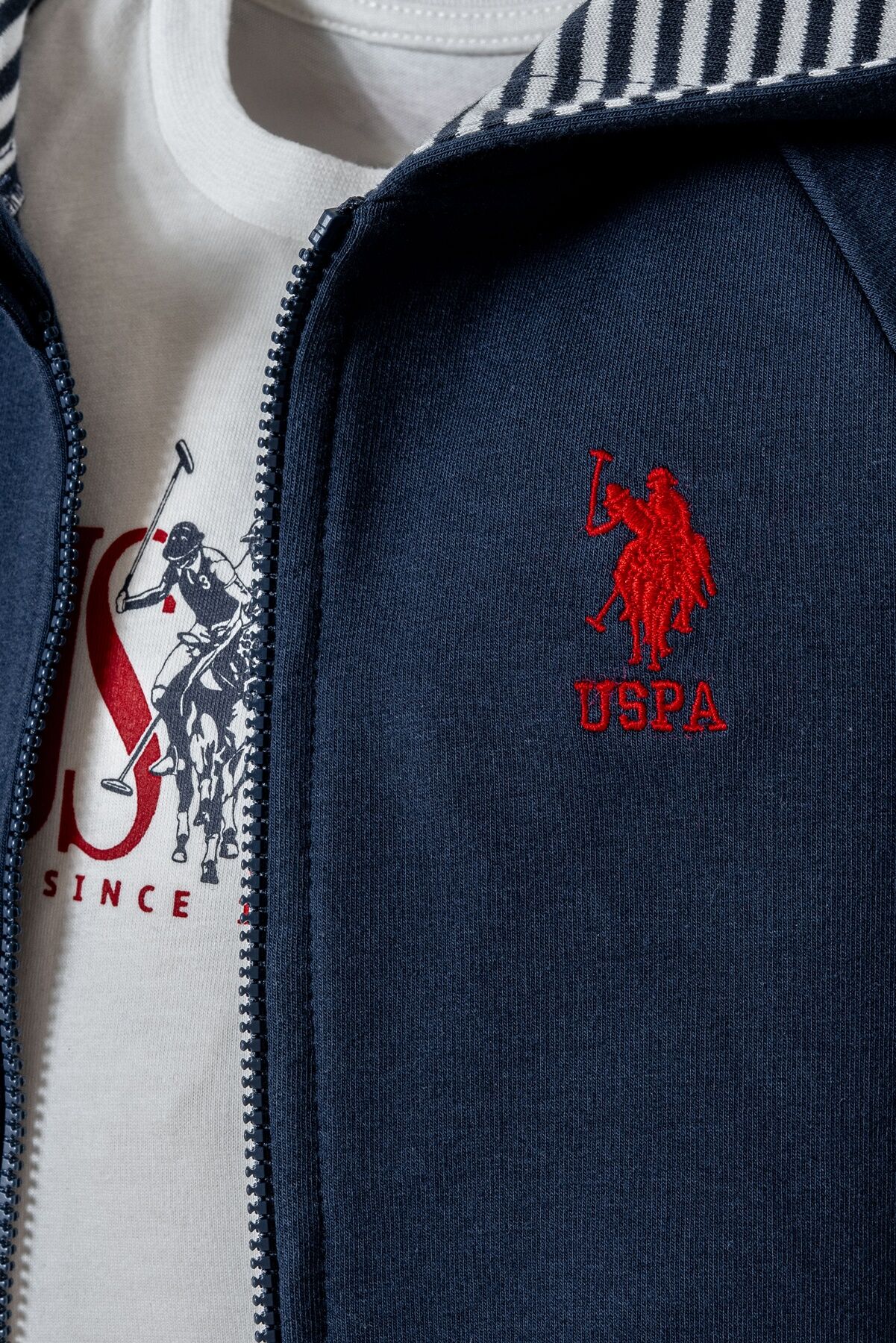 U.S. Polo Assn - U.S. Polo Assn. Erkek Bebek Lacivert 3'Lü Takım (1)