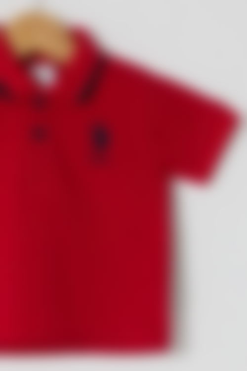 U.S. Polo Assn - U.S. Polo Assn. Erkek Bebek Kırmızı Tişört