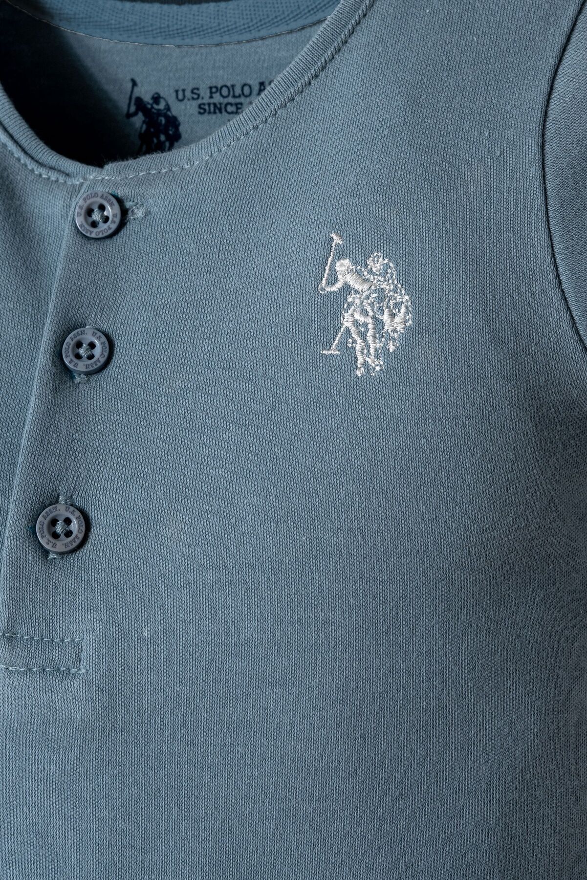 U.S. Polo Assn - U.S. Polo Assn. Erkek Bebek Yeşil Tulum (1)