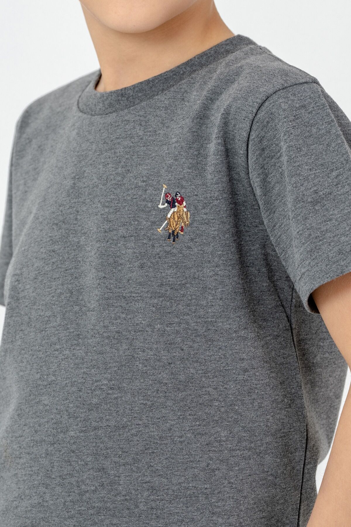 U.S. Polo Assn - U.S Polo Assn. Erkek Çocuk Antrasit Bermuda Takım (1)