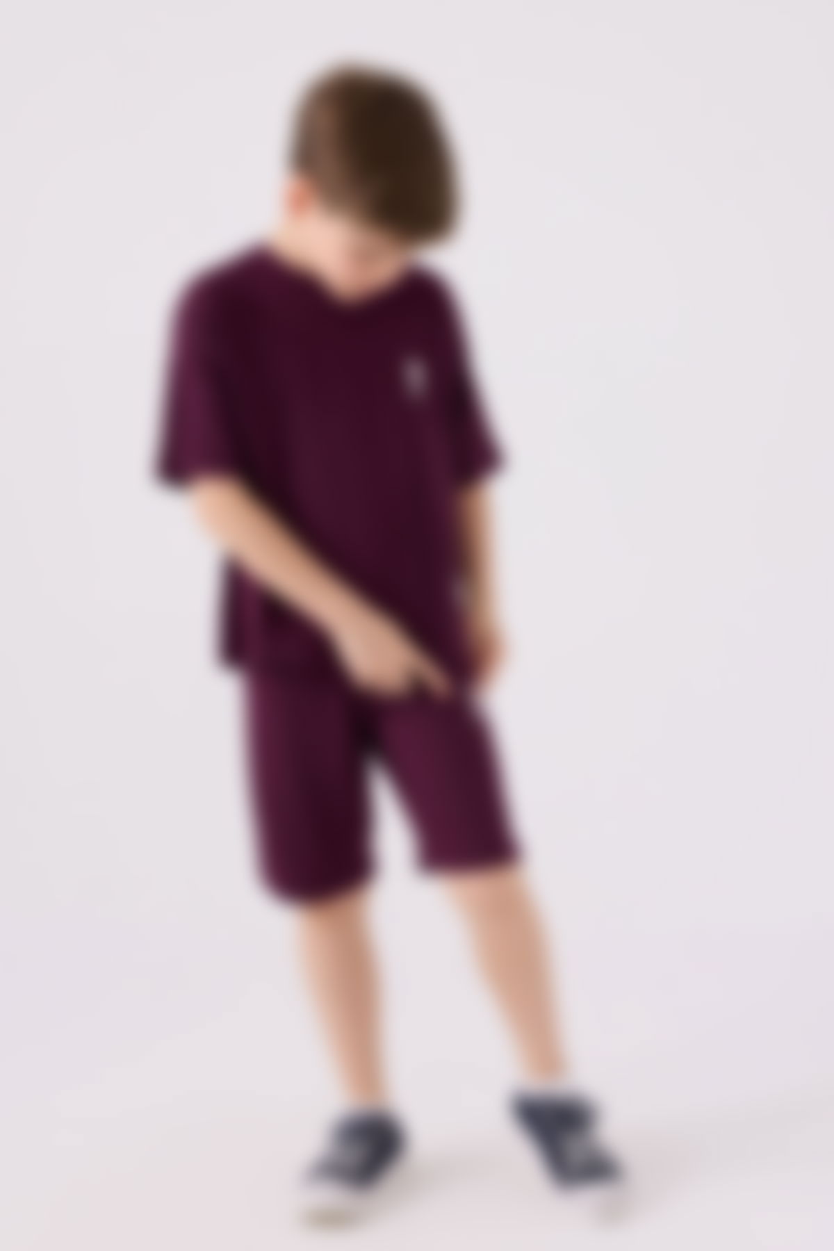U.S. Polo Assn - US Polo Assn Erkek Çocuk Bordo Bermuda Takım