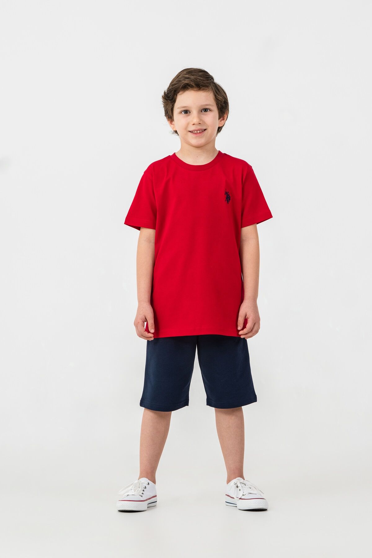 U.S. Polo Assn - U.S Polo Assn. Erkek Çocuk Kırmızı Bermuda Takım (1)