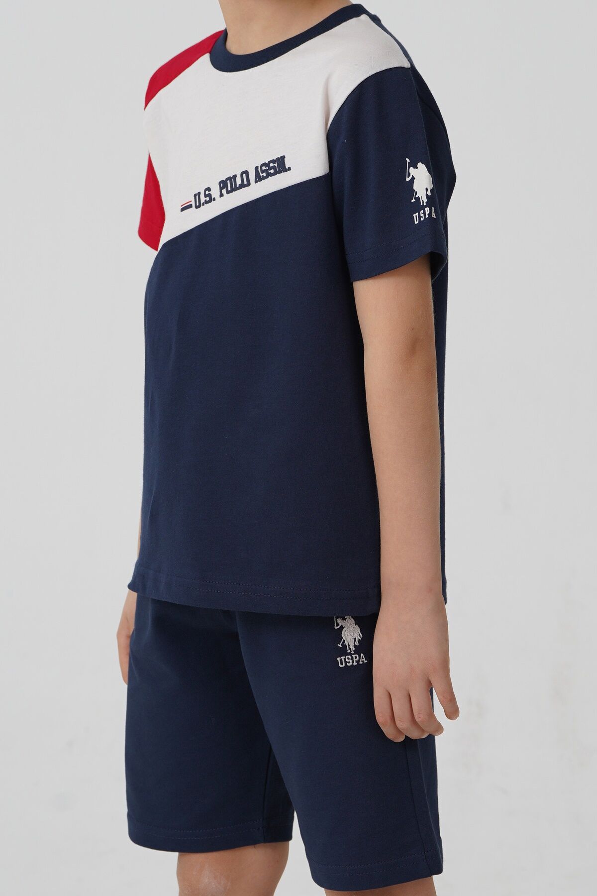 U.S. Polo Assn. - U.S. Polo Assn. Erkek Çocuk Lacivert Bermuda Takım (1)