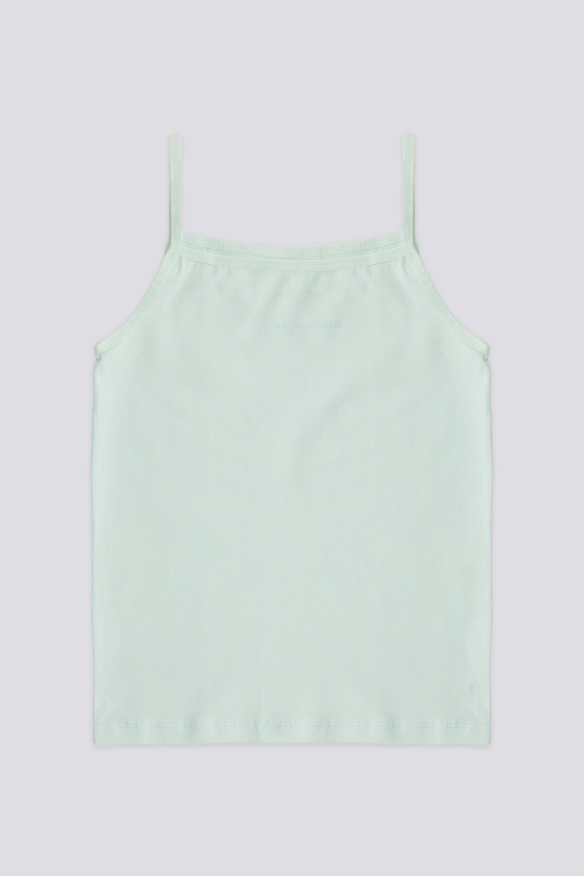 U.S. Polo Assn - Kız Çocuk Basıc İnce Askılı Atlet Açık Nil (1)