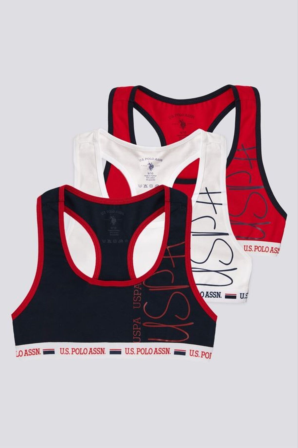 U.S. Polo Assn - Kız Çocuk Bra Takım Beyaz