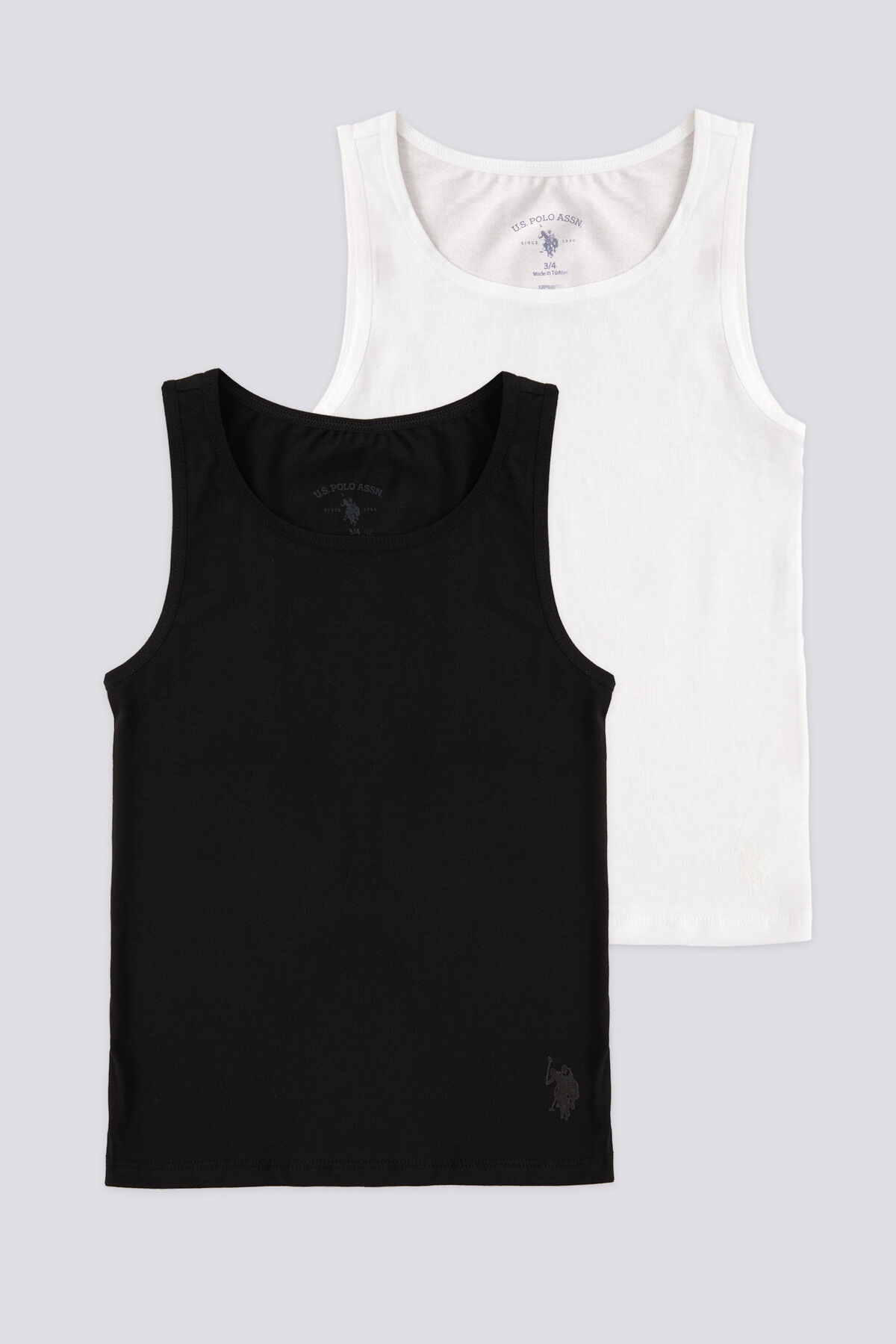 U.S. Polo Assn - Kız Çocuk Basıc Kalın Askılı Atlet Siyah (1)