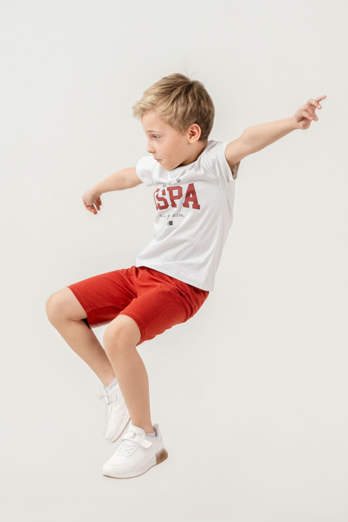 U.S. Polo Assn Kids - U.S Polo Assn. Erkek Çocuk Kırmızı Bermuda Takım