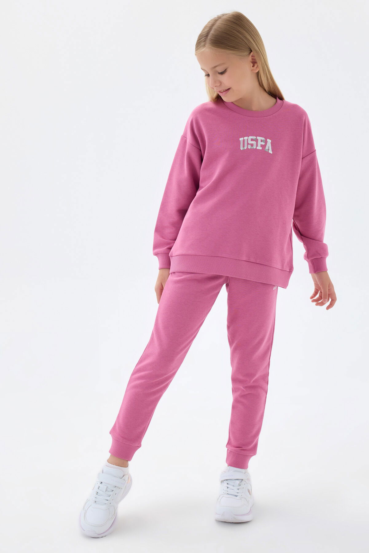 U.S. Polo Assn - KIZ ÇOCUK EŞOFMAN TAKIMI Leylak (1)