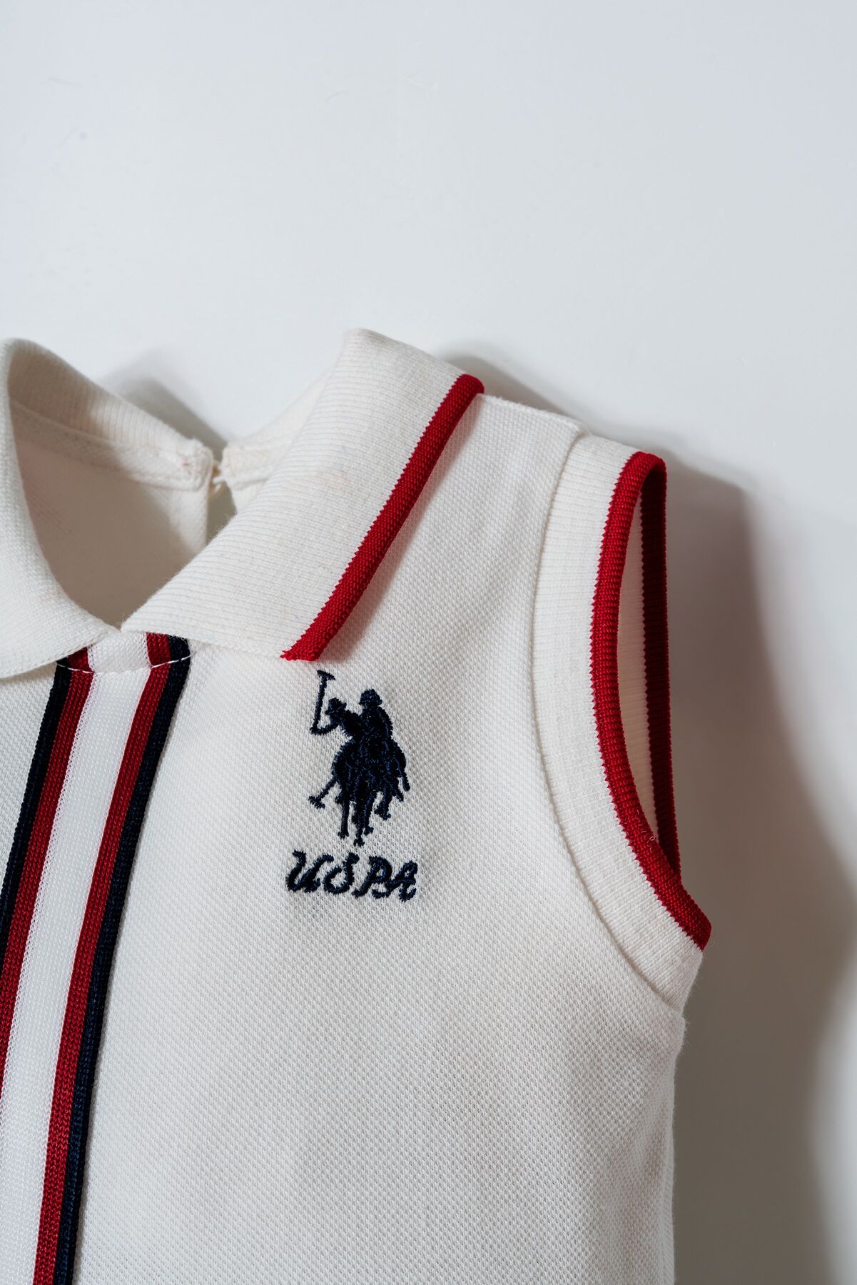 U.S. Polo Assn - U.S. Polo Assn. Kız Bebek Beyaz Elbise (1)