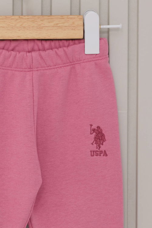 U.S. Polo Assn Kız Bebek Pembe Bebek Takım