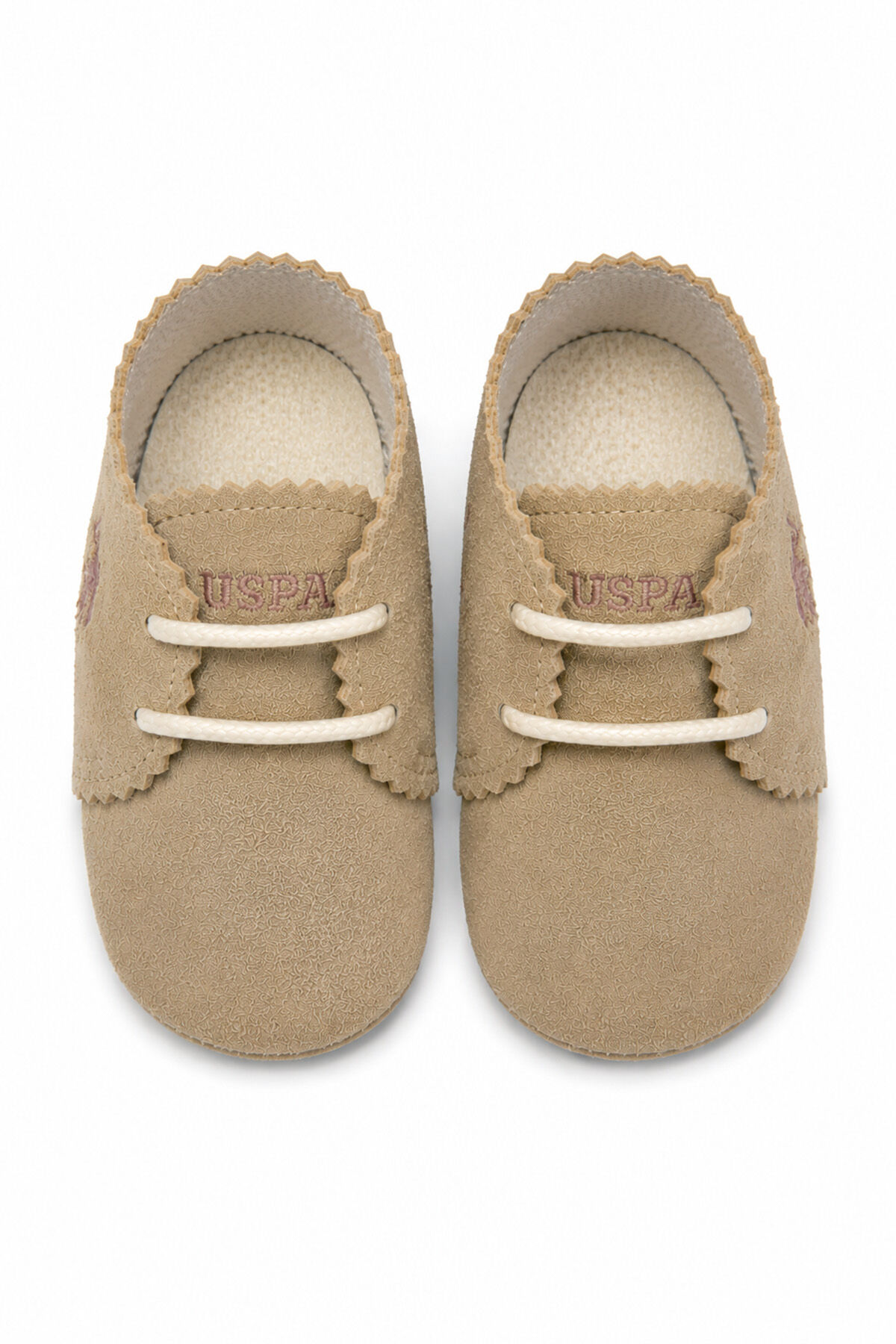 U.S. Polo Assn - U.S. Polo Assn Kız Bebek Krem Ayakkabı (1)