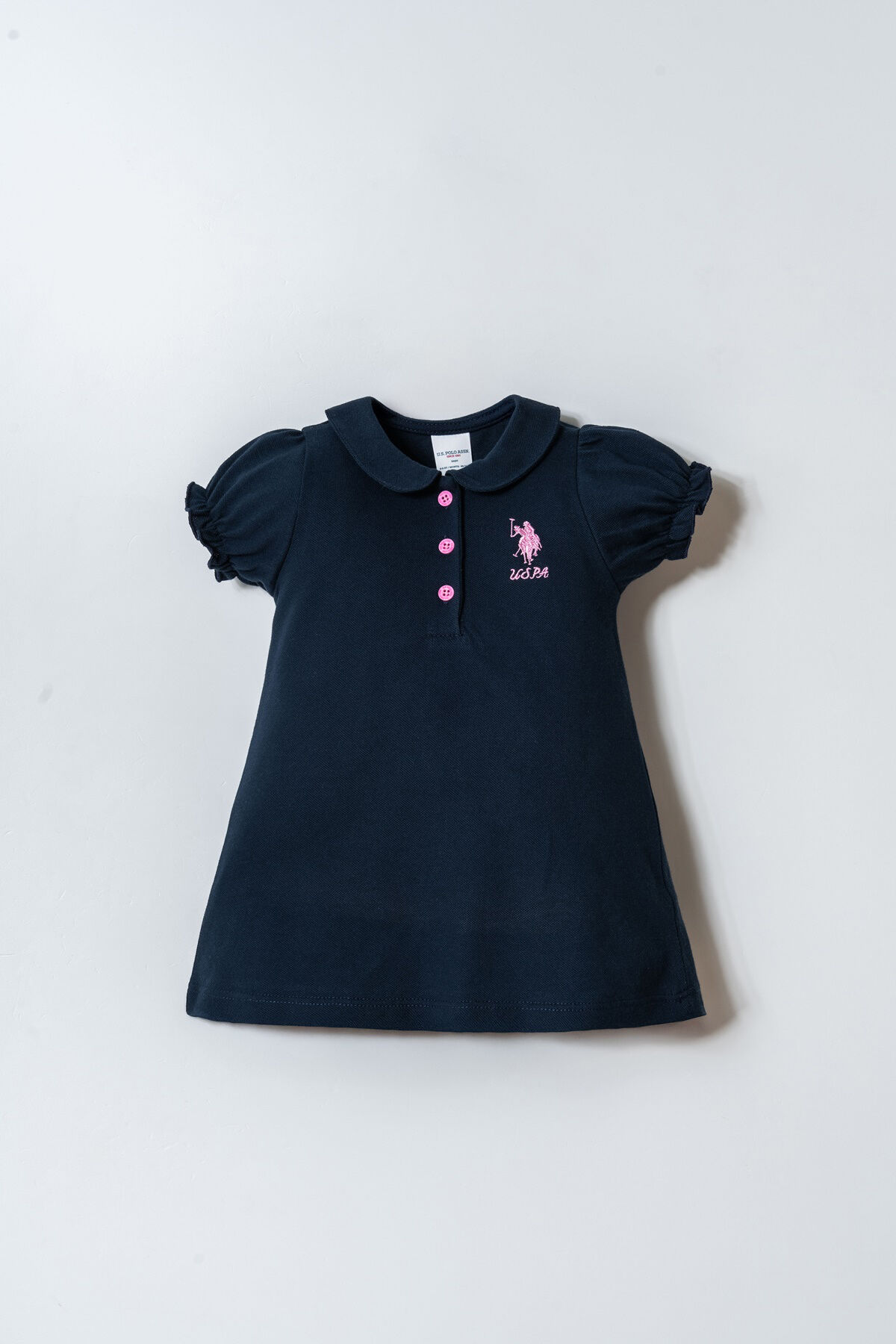 U.S. Polo Assn - U.S. Polo Assn. Kız Bebek Lacivert Elbise