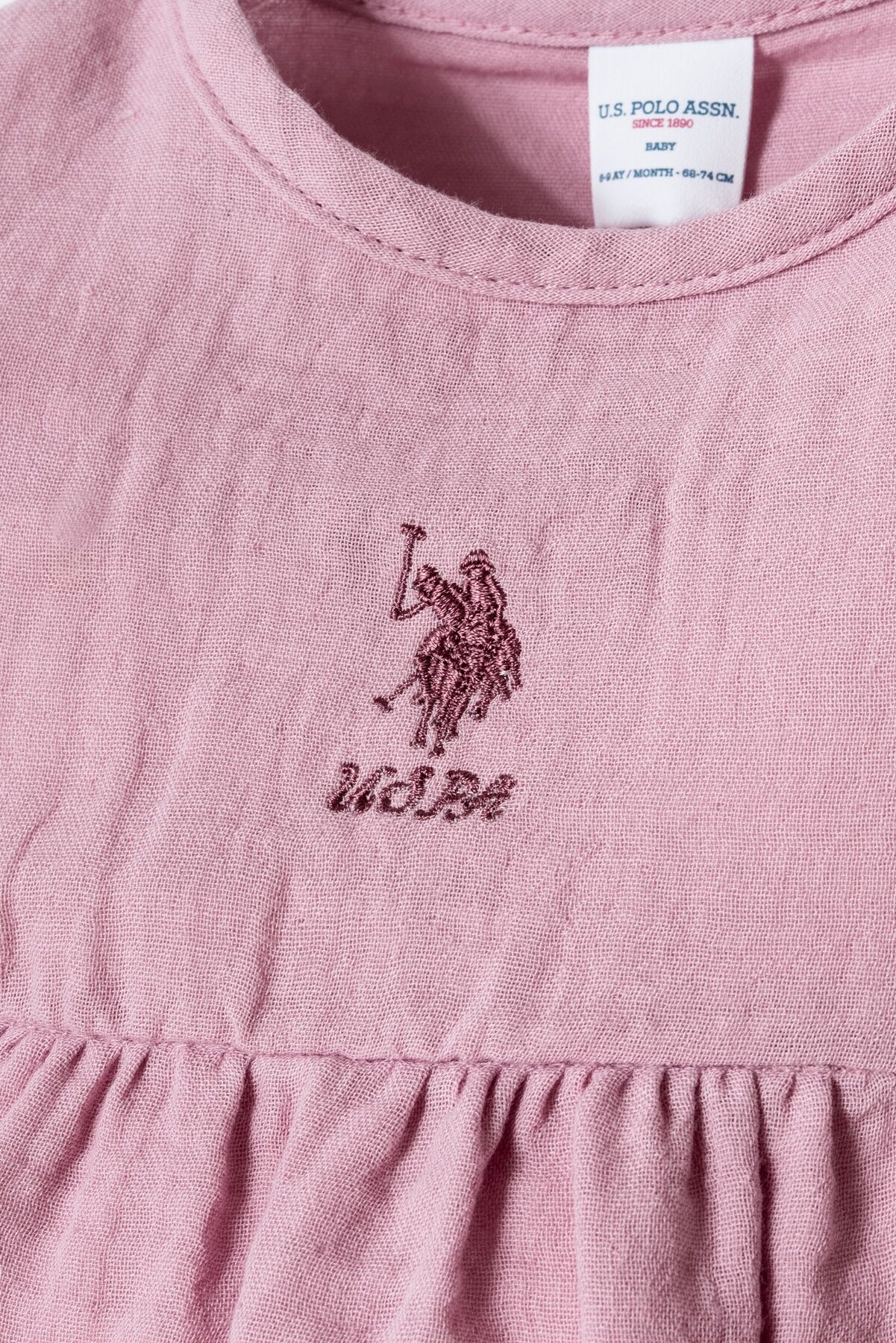 U.S. Polo Assn - U.S. Polo Assn. Kız Bebek Mor Elbise (1)