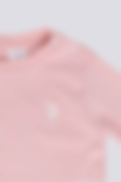 U.S. Polo Assn - U.S. Polo Assn. Kız Bebek Pembe 2'li Bebek Takım
