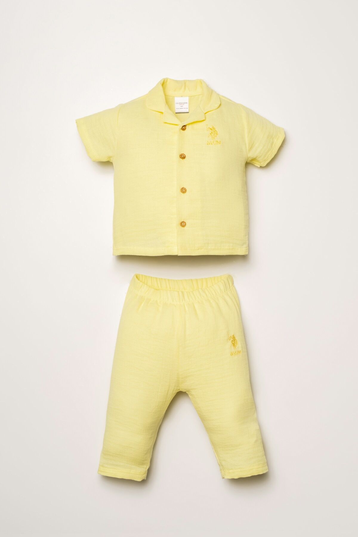 U.S. Polo Assn - U.S Polo Assn. Kız Bebek Sarı Takım