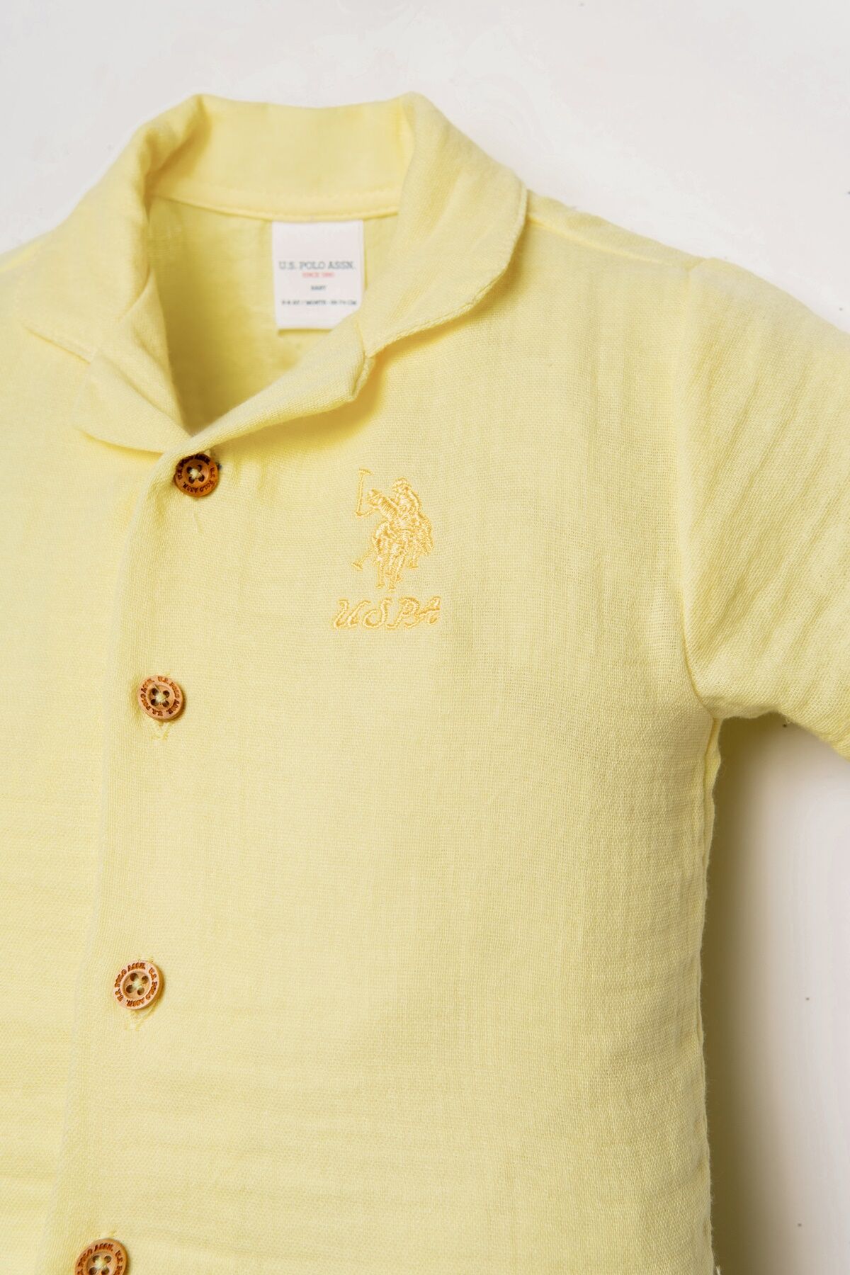 U.S. Polo Assn - U.S Polo Assn. Kız Bebek Sarı Takım (1)