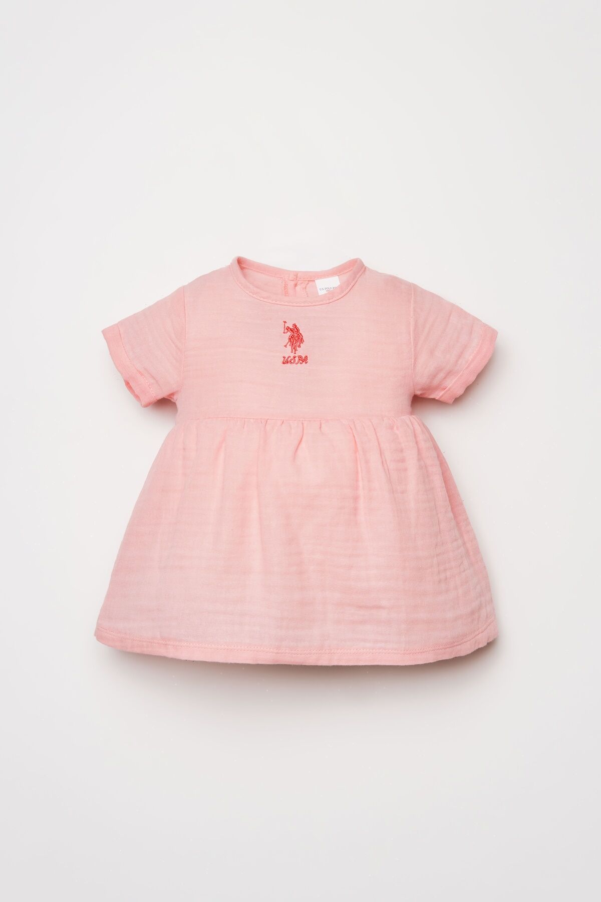 U.S. Polo Assn - U.S Polo Assn. Kız Bebek Pembe Elbise