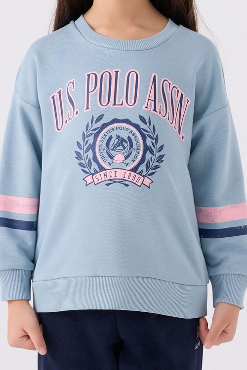 U.S. Polo Assn Kız Çocuk Mavi Eşofman Takımı