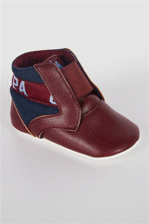 U.S. Polo Assn Lisanslı Bordo Bebek Ayakkabı