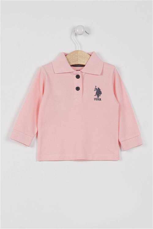 U.S. Polo Assn Lisanslı Classic Somon Bebek Uzun Kol Yakalı Sweatshirt