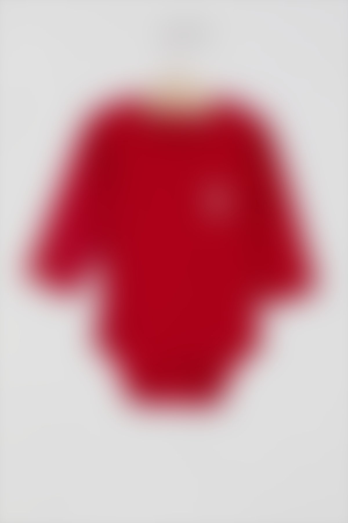 U.S. Polo Assn Bebek - U.S. Polo Assn Lisanslı Kırmızı Kız Bebek Uzun Kol Body Zıbın
