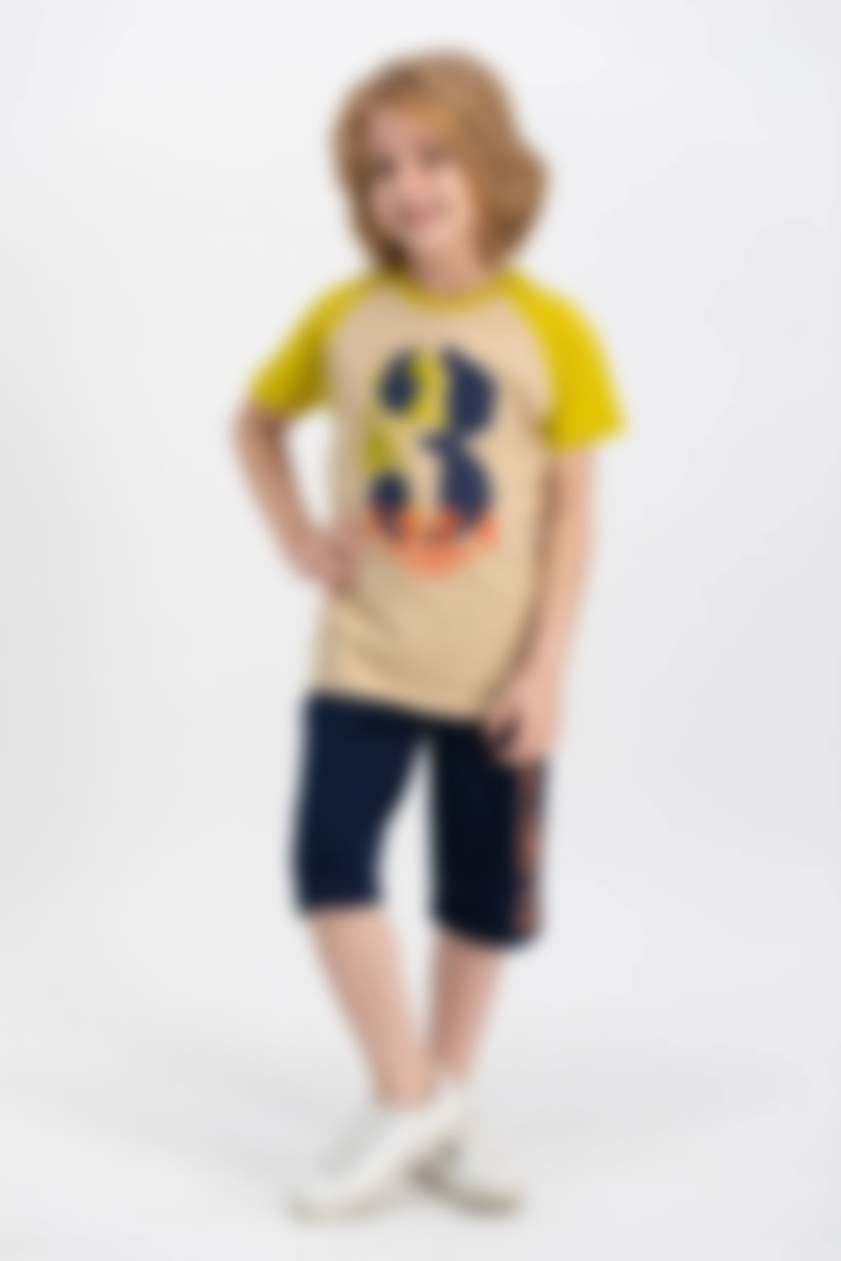 U.S. Polo Assn Kids - U.S. Polo Assn Kids ÇOCUK ERKEK KUM Kapri Takım