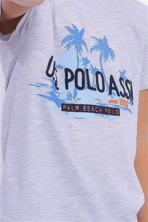 U.S. Polo Assn Palm Beach Polo Karmelanj Erkek Çocuk Kapri Takım