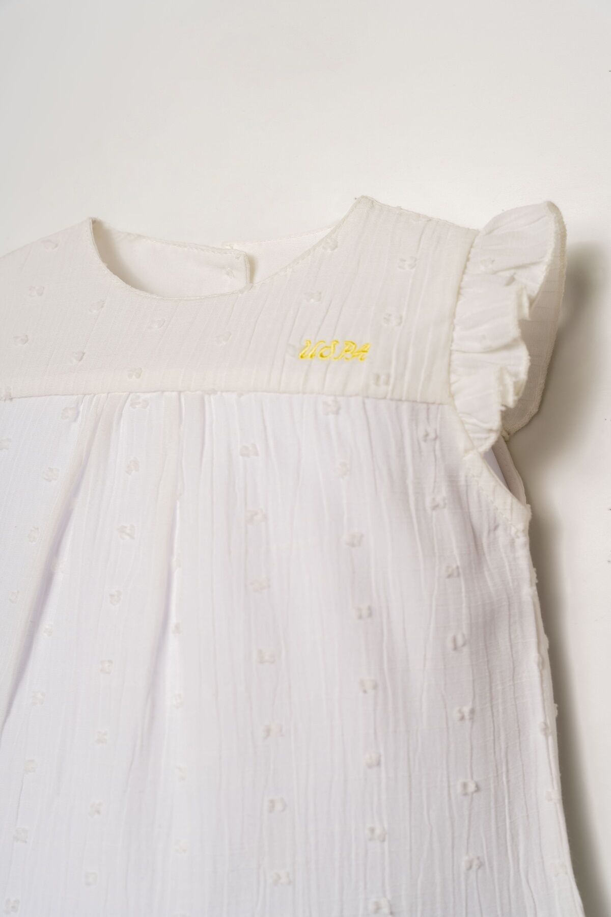 U.S. Polo Assn - U.S Polo Assn. Kız Bebek Sarı Şort Takım (1)