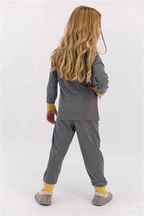 U.S. Polo Assn Stay Cozy Antramelanj Kız Çocuk Pijama Takımı